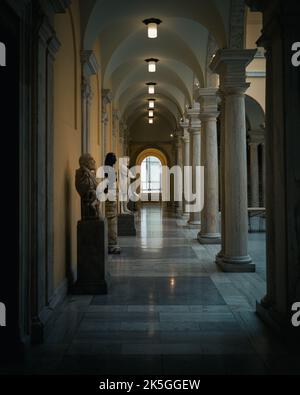 Arches inside the Walters Art Museum, Baltimore, Maryland Stock Photo