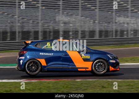 Monza, Italy. 07th Oct, 2022. 05 JURADO Marc (fra), Milan Competition, Clio Cup 2022, action during the 12th round of the Clio Cup Europe 2022, from October 7 to 9 on the Autodromo Nazionale di Monza in Monza, Italy - Photo Marc de Mattia / DPPI Credit: DPPI Media/Alamy Live News Stock Photo