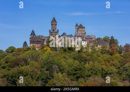 Braunfels Castle aka Schloss Braunfels, Braunfels, Hesse, Germany Stock Photo