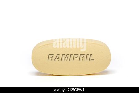 Ramipril pill, conceptual image. Stock Photo