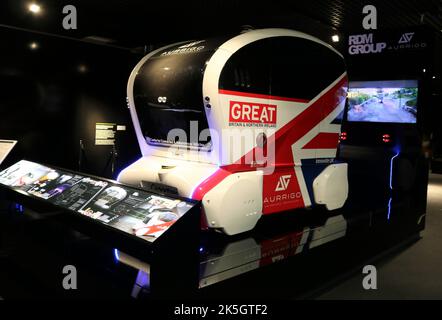 Aurrigo Driverless Technology - Podzero - Future Technology Stock Photo