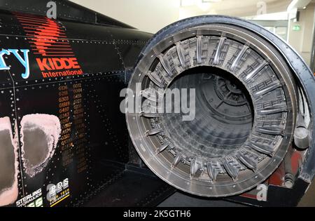 ThrustSSC 1997 - British-designed and built World Land Speed Record car. Stock Photo