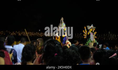 Durga puja Vijayadashami, also known as Dussehra, Dasara. Stock Photo