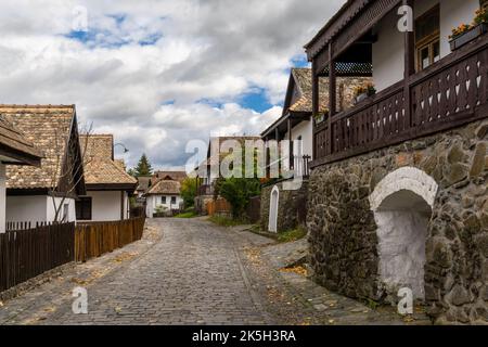 Holloko, Hungary - 3 October, 2022: view of the historic village center of Holloko Stock Photo