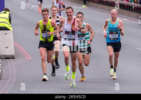 Gary Laybourne Gary Laybourne with club runners running in the TCS London Marathon ...