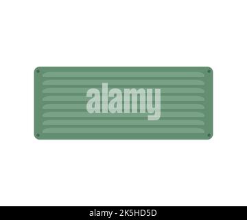 Metal ventilation grille, metal grid, industrial grilles for air conditioning logo design. Exhaust and supply ventilation system vector design. Stock Vector