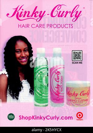 May/June 2022 'Essence' Magazine Advert, USA Stock Photo