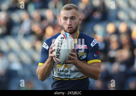 Leeds, UK. 08th Oct, 2022. Headingley Stadium, Leeds, West Yorkshire, 8th October 2022. Leeds Rhinos v New Zealand Rugby League in the Bartercard International Challenge Jarrod O'Connor of Leeds Rhinos Credit: Touchlinepics/Alamy Live News Stock Photo