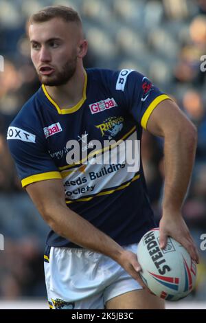 Leeds, UK. 08th Oct, 2022. Headingley Stadium, Leeds, West Yorkshire, 8th October 2022. Leeds Rhinos v New Zealand Rugby League in the Bartercard International Challenge Jarrod O'Connor of Leeds Rhinos Credit: Touchlinepics/Alamy Live News Stock Photo