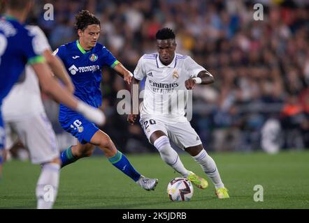 Madrid, Spain. 08th Oct, 2022. La Liga 08 October 2022; Stadium Coliseo Alfonso Perez, Madrid, Spain; Men's La Liga Santander, Getafe vs Real Madrid Vinicius 900/Cordon Press Credit: CORDON PRESS/Alamy Live News Stock Photo