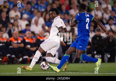 Madrid, Spain. 08th Oct, 2022. La Liga 08 October 2022; Stadium Coliseo Alfonso Perez, Madrid, Spain; Men's La Liga Santander, Getafe vs Real Madrid Vinicius 900/Cordon Press Credit: CORDON PRESS/Alamy Live News Stock Photo