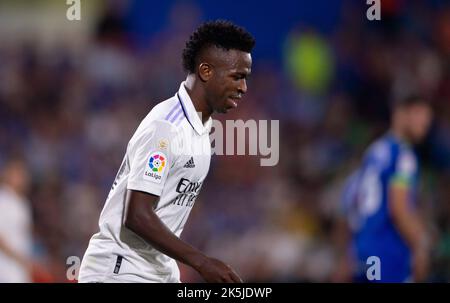 Madrid, Spain. 08th Oct, 2022. La Liga 08 October 2022; Stadium Coliseo Alfonso Perez, Madrid, Spain; Men's La Liga Santander, Getafe vs Real Madrid Vinicius 900/Cordon Press Credit: CORDON PRESS/Alamy Live News Stock Photo