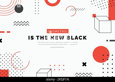 Abstract Colorful with Geometric Shape Combination Background Design. Usable for Greeting Card, Banner, Landing Page, Presentation Background Stock Vector