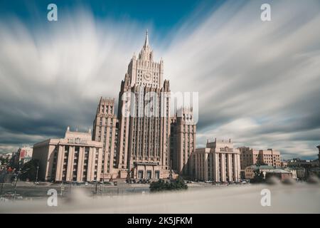 Ministry of Foreign Affairs of Russia main building, Moscow, Russia. Stock Photo