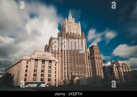 Ministry of Foreign Affairs of Russia main building, Moscow, Russia. Stock Photo