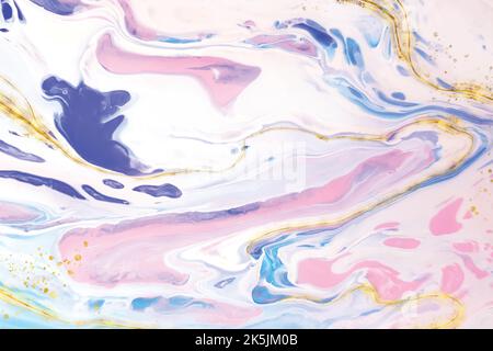 realistic liquid marble background with gold vector design illustration Stock Vector