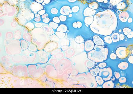 realistic liquid marble background with gold vector design illustration Stock Vector