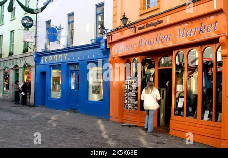 Quay Street Shops, Galway City, County Galway, Ireland Stock Photo