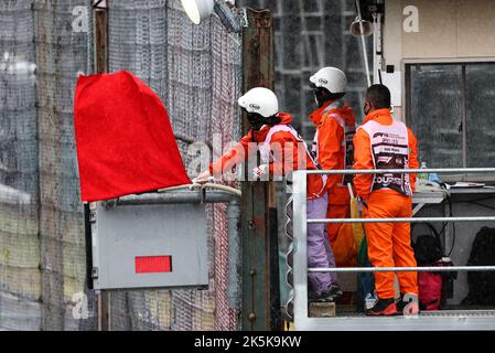 Suzuka, Japan. 9th Oct 2022. The race is stopped. 09.10.2022. Formula 1 World Championship, Rd 18, Japanese Grand Prix, Suzuka, Japan, Race Day.  Photo credit should read: XPB/Press Association Images. Credit: XPB Images Ltd/Alamy Live News Stock Photo