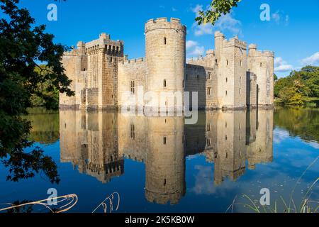 Bodiam Castle, Robertsbridge, East Sussex, UK Stock Photo