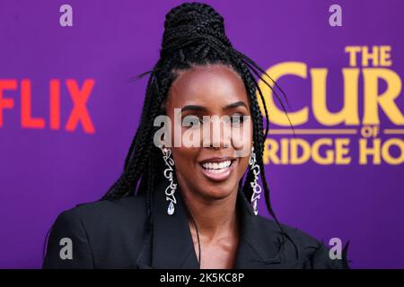 Hollywood, United States. 08th Oct, 2022. HOLLYWOOD, LOS ANGELES, CALIFORNIA, USA - OCTOBER 08: American singer, actress and television personality Kelly Rowland arrives at the Los Angeles Special Screening Of Netflix's 'The Curse Of Bridge Hollow' held at the Netflix Tudum Theater on October 8, 2022 in Hollywood, Los Angeles, California, United States. (Photo by Xavier Collin/Image Press Agency) Credit: Image Press Agency/Alamy Live News Stock Photo