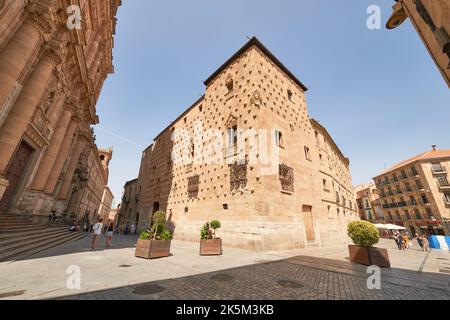 La casa de las Conchas, Salamanca City, Province of Salamanca, Spain, Europe. Stock Photo