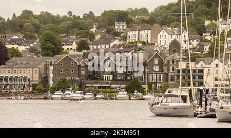 Windermere, United Kingdom June 18, 2022, Lakeland boat marina Stock Photo