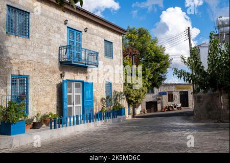 Pano Arodes village centre situated on the Laona plateau. Paphos District, Cyprus Stock Photo