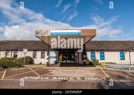 Westmorland General Hospital (WGH) Kendal is the Trust Headquarters of University Hospitals of Morecambe Bay NHS Foundation Trust Stock Photo