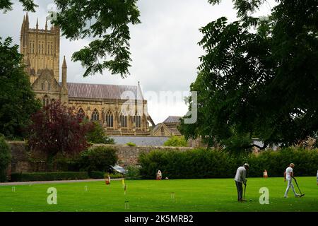 Wells Cathedral, Somerset, England, UK Stock Photo