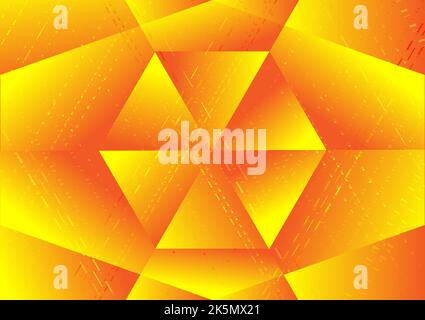Abstract background polygon shape light orange beam technology futuristic backdrop wallpaper graphic design vector illustration Stock Vector