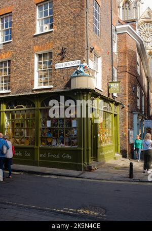 High Petergate in the centre of York Stock Photo