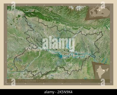 Bihar, State Of India. High Resolution Satellite Map Stock Photo - Alamy