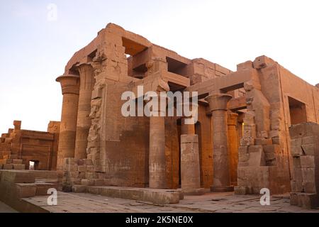 Kom Ombo temple at sunset Stock Photo