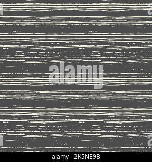 Seamless striped pattern hand painted with ink brush. Tileable grungy texture for endless wallpapers. Vector illustration Stock Vector