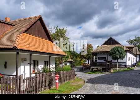 Holloko, Hungary - 3 October, 2022: view of the historic village center of Holloko Stock Photo