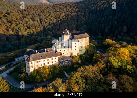 Lockenhaus, Austria - 7 October, 2022: view of the Burg Lockenhaus Castle in the Burgenland region of Austria Stock Photo