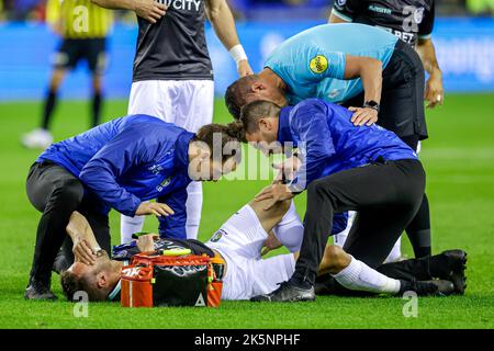 ARNHEM, NETHERLANDS - OCTOBER 9: Ivo Pinto of Fortuna Sittard during the Dutch Eredivisie match between Vitesse and Fortuna Sittard at GelreDome on October 9, 2022 in Arnhem, Netherlands (Photo by Broer van den Boom/Orange Pictures) Stock Photo