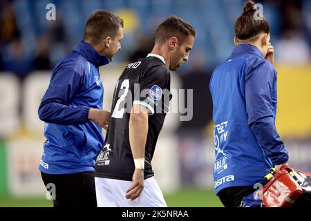 ARNHEM - Ivo Pinto of Fortuna Sittard during the Dutch Eredivisie match between Vitesse and Fortuna Sittard at the Gelredome on October 9, 2022 in Arnhem, Netherlands. ANP JEROEN PUTMANS Stock Photo