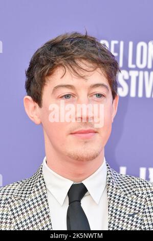 London, UK. 09th Oct, 2022. Alex Sharp arrive at the Living - UK Premiereof the BFI London Film Festival’s 2022 on 9th October 2022 at Royal Festival Hall, London, UK. Credit: See Li/Picture Capital/Alamy Live News Stock Photo