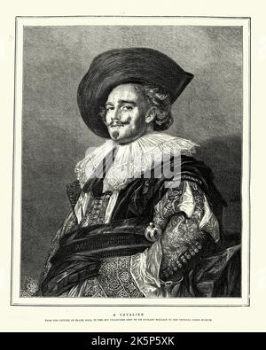 The Laughing Cavalier (1624) is a portrait by the Dutch Golden Age painter Frans Hals Stock Photo