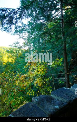 Mohican Gorge Overlook, Mohican State Park, Ohio Stock Photo