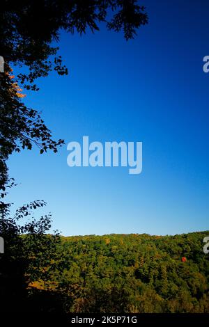 Mohican Gorge Overlook, Mohican State Park, Ohio Stock Photo