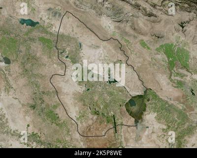 Maysan, province of Iraq. High resolution satellite map. Corner ...