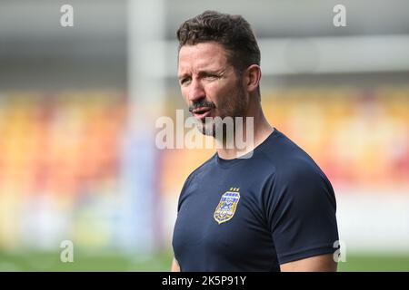 York, England -11th September 2022 - Chris Thorman Coach of Workington. Rugby League Betfred Championship, York City Knights vs Workington Town  at LNER Community Stadium, York, UK Stock Photo