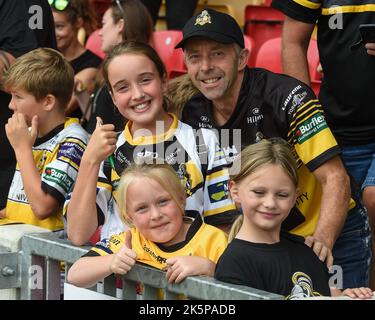 York, England -11th September 2022 - York Knights fans. Rugby League Betfred Championship, York City Knights vs Workington Town  at LNER Community Stadium, York, UK Stock Photo