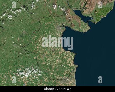 Louth, county of Ireland. High resolution satellite map Stock Photo