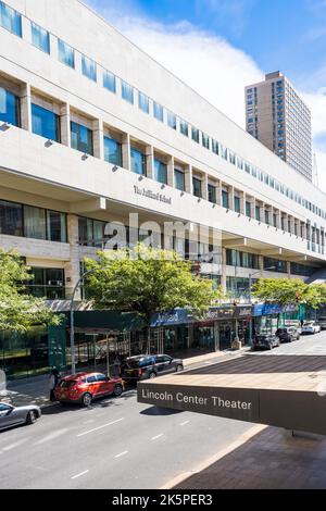 Exterior building of Juilliard School, in Lincoln Center for the Performing Arts, Upper West Side, Manhattan, New York City, USA Stock Photo
