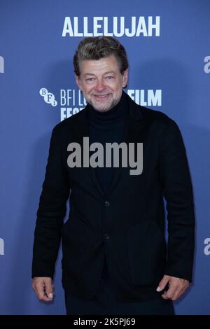 Andy Serkis attending the Allelujah Premiere as part of the 66th BFI London Film Festival in Paris, France on October 09, 2022. Photo by Aurore Marechal/ABACAPRESS.COM Stock Photo