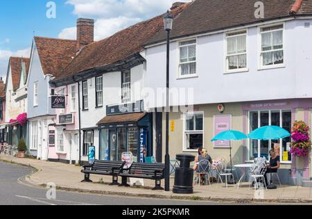 Bakealicious Tea Room, Market Hill, Coggeshall, Essex, England, United Kingdom Stock Photo